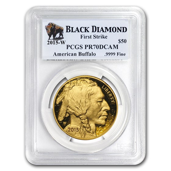 2015-W 1 oz Proof Gold Buffalo PR-70 PCGS (FS, Black Diamond) 2015-W 1 oz Proof Gold Buffalo PR-70 PCGS (FS, Black Diamond)